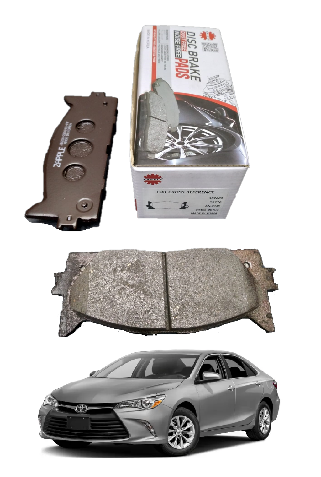 Zapple Disc Brake Pad SP2080, D2270, AN-734K, 04465-06100