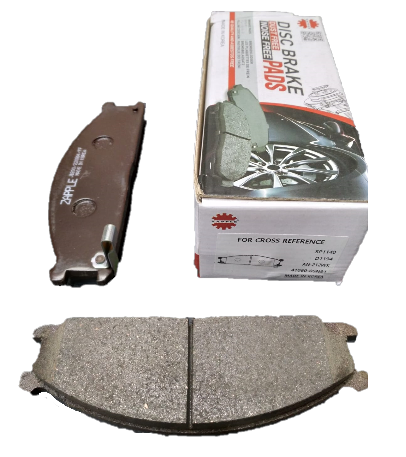 Zapple Disc Brake Pad SP1140, D1194, AN-212WK, 41060-05N91