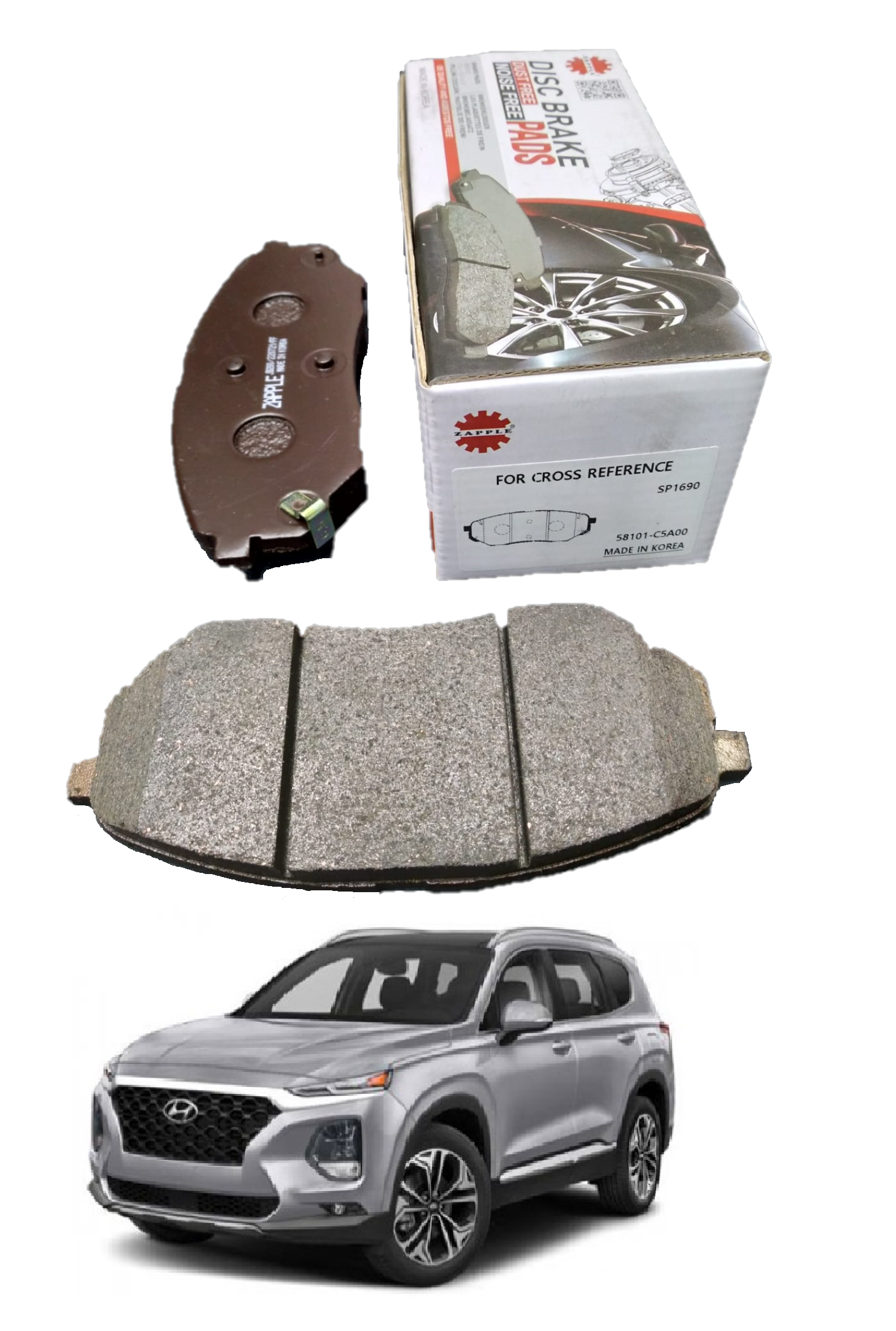 Zapple Disc Brake Pad SP1690, 58101-C5A00