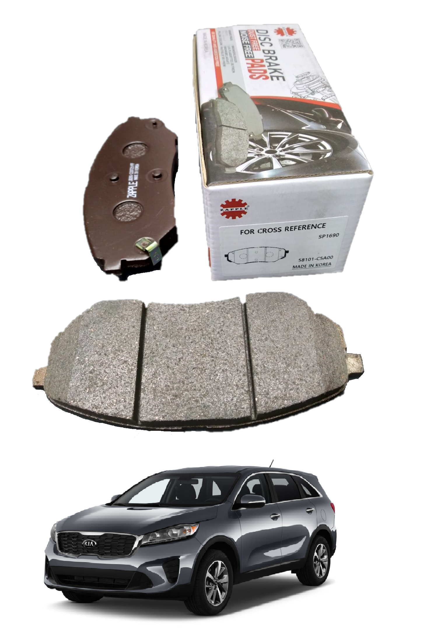 Zapple Disc Brake Pad SP1690, 58101-C5A00