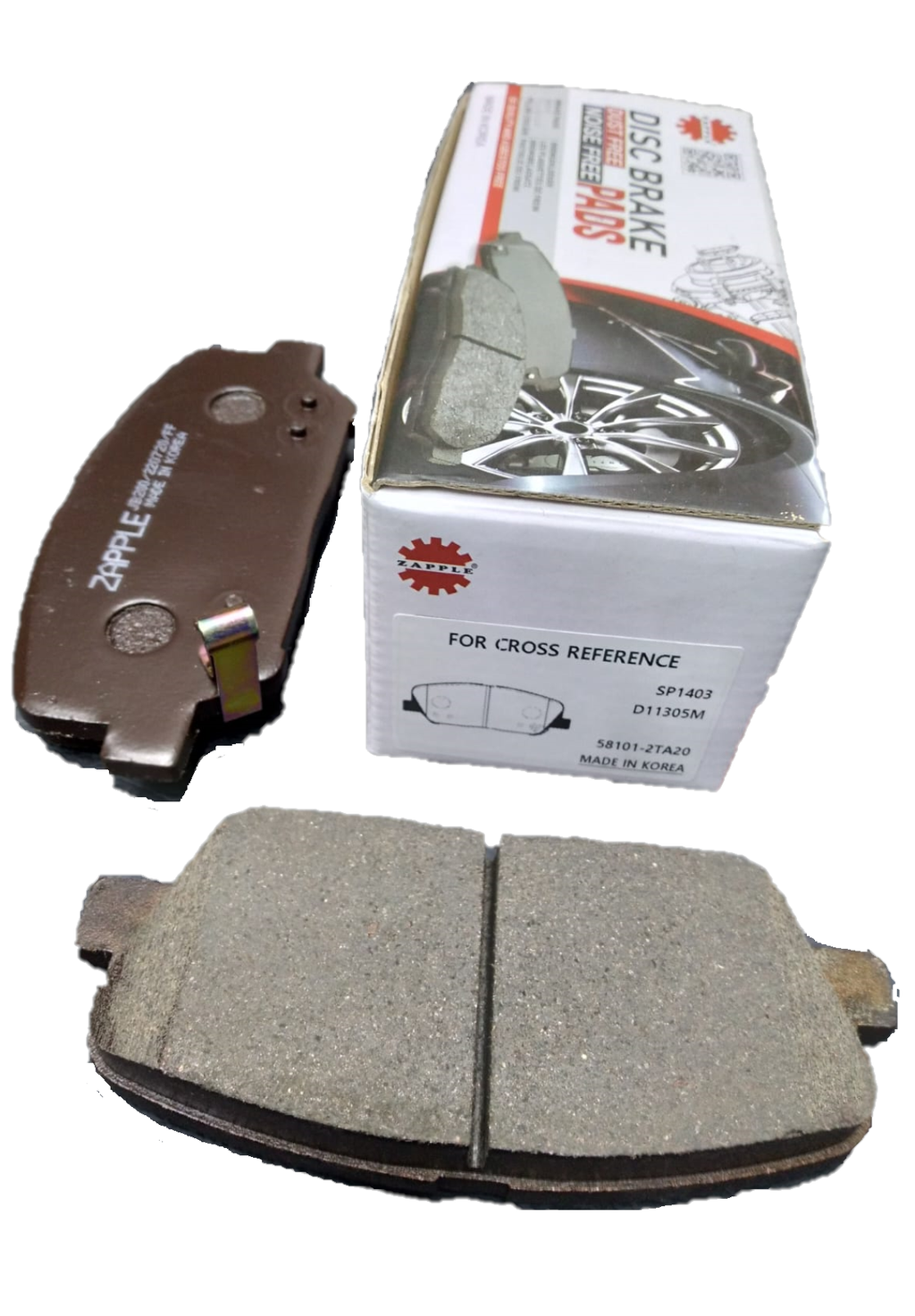 Zapple Disc Brake Pad SP1403, D11305M, 58101-2TA20