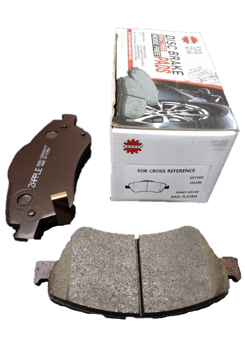 Zapple Disc Brake Pad SP1500, D2286, 04465-02340