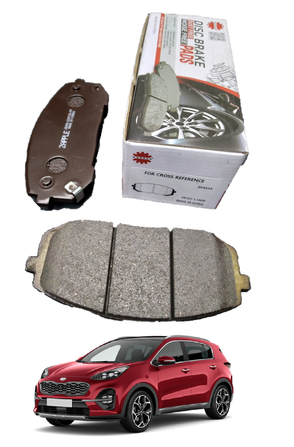 Zapple Disc Brake Pad SP4334, 58101-L1A00