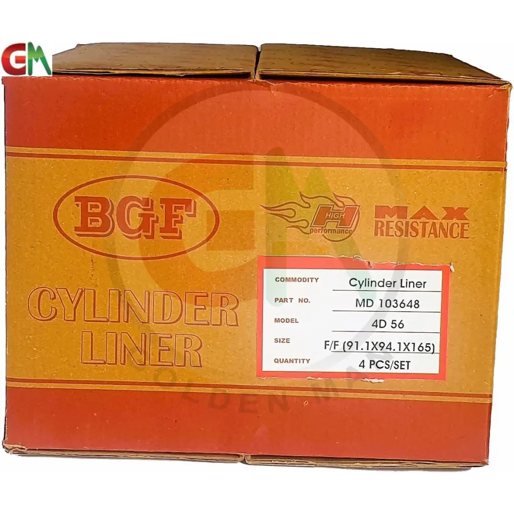 Golden Man BGF Car Engine Cylinder Liner/Sleeve - MD103648