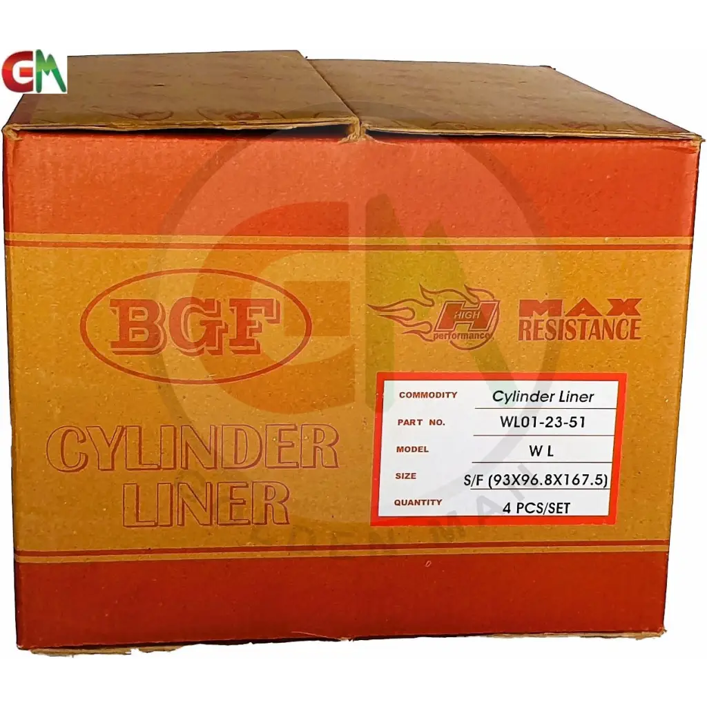 Golden Man BGF Car Engine Cylinder Liner/Sleeve - WL01-23-51