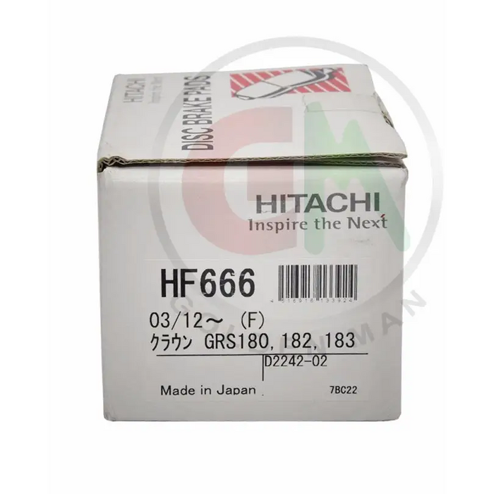 Hitachi Disc Brake Pads - HF666 - Disc Brake Pads