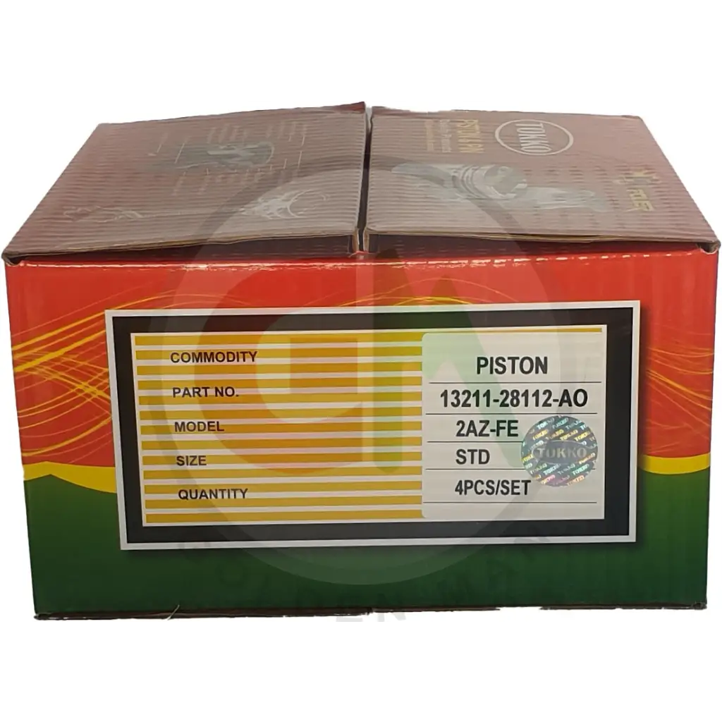 Tokko Car Piston - 13211-28112-AO 2AZ-FE STD - Car Piston