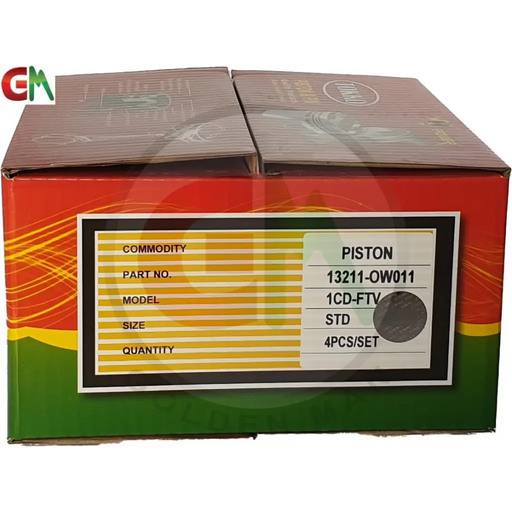 Tokko Car Piston - 13211-OW011 1CD-FTV STD - Car Piston