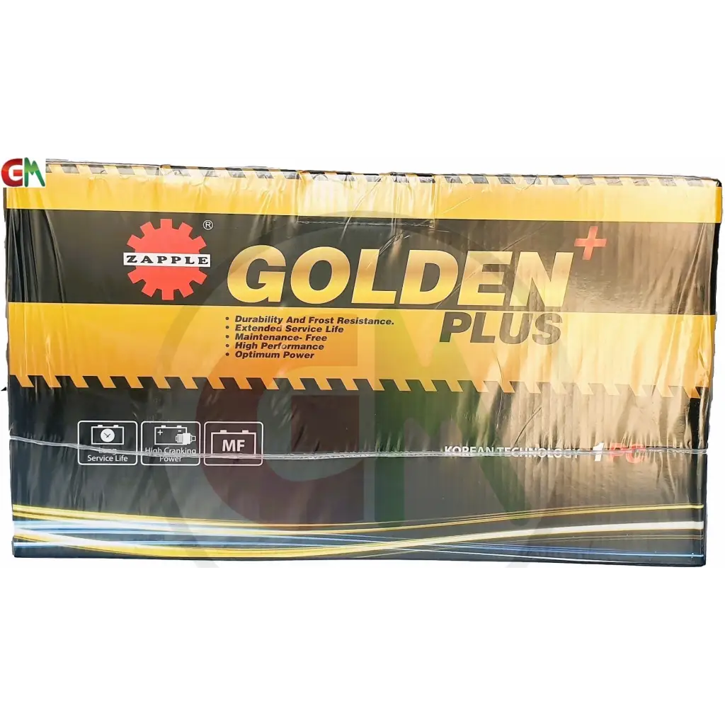 Zapple Golden Plus Car Battery - DIN100MF 12V100AH - Car