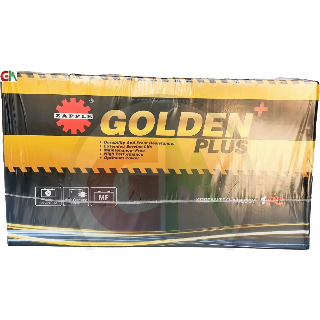 Zapple Golden Plus Car Battery - DIN100MF 12V100AH - Car