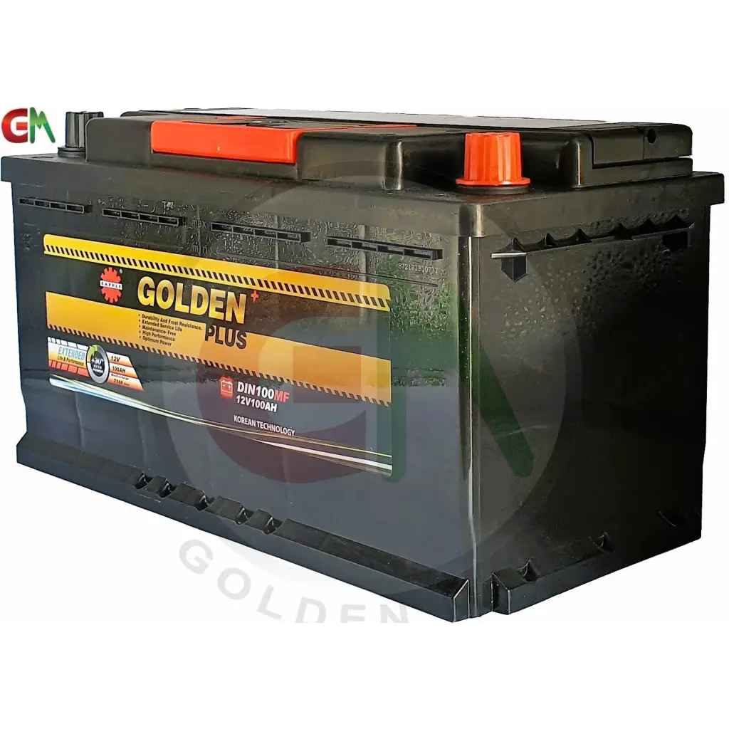 Zapple Golden Plus Car Battery - DIN100MF 12V100AH - Car