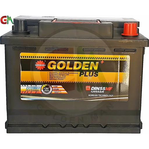 Zapple Golden Plus Car Battery - DIN55MF 12V55AH - Car