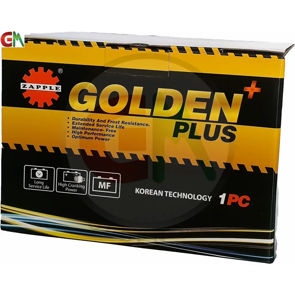 Zapple Golden Plus Car Battery - DIN75LMF 12V75AH - Car