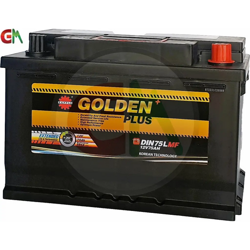 Zapple Golden Plus Car Battery - DIN75LMF 12V75AH - Car