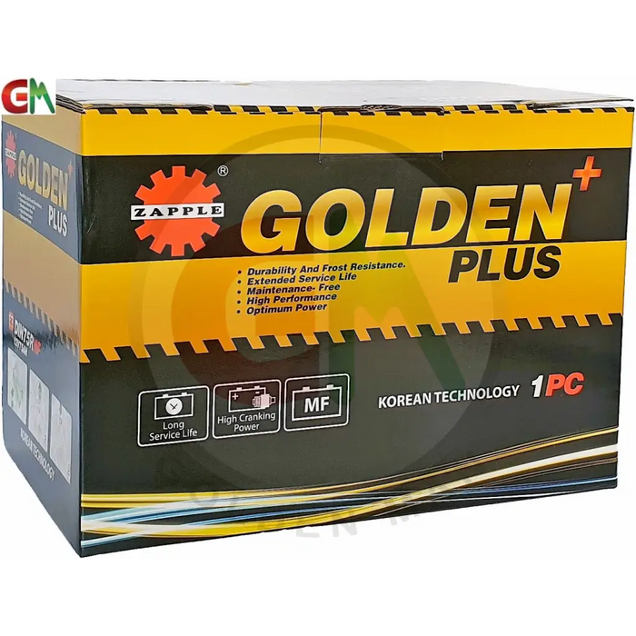 Zapple Golden Plus Car Battery - DIN75RMF 12V75AH - Car