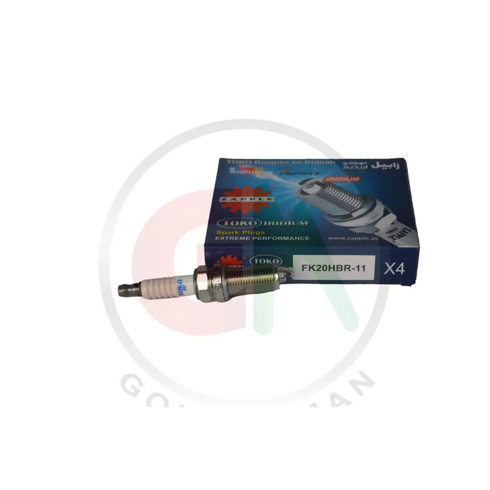 Zapple Toko Iridium Spark Plugs - FK20HBR-11 - Iridium Spark