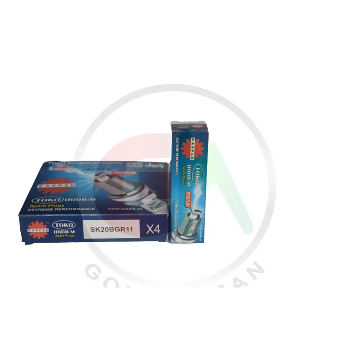 Zapple Toko Iridium Spark Plugs - SK20BGR11 - Iridium Spark