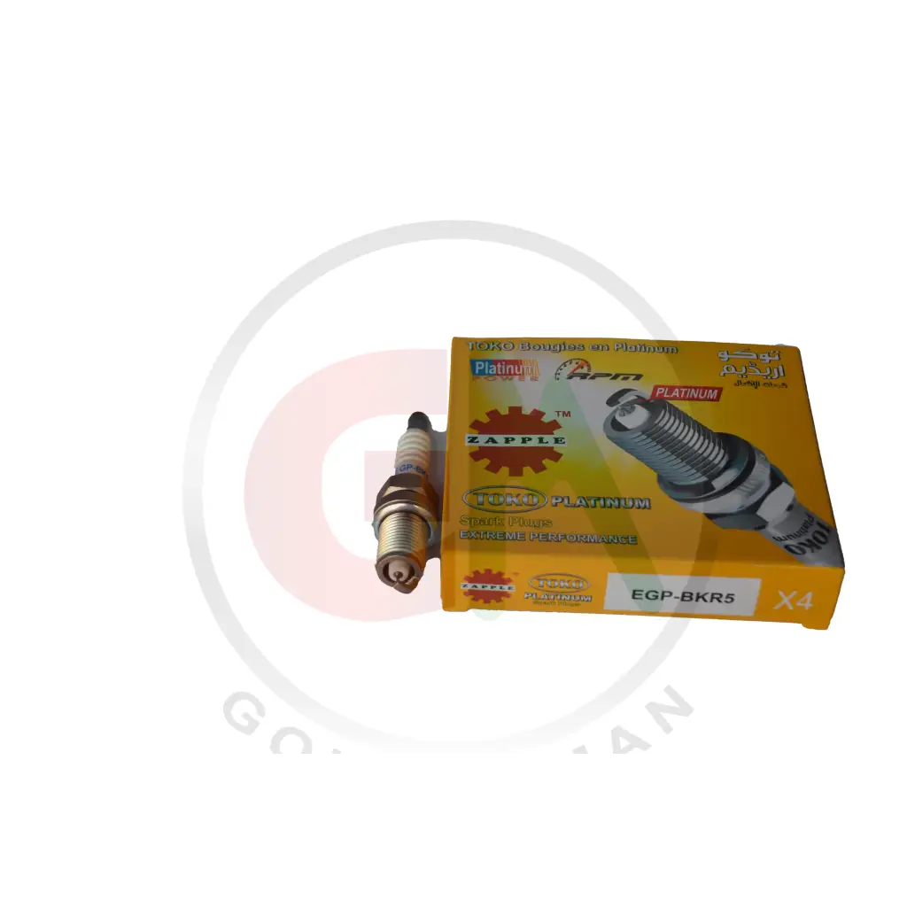 Zapple Toko Platinum Spark Plugs - EGP-BKR5 - Platinum Spark