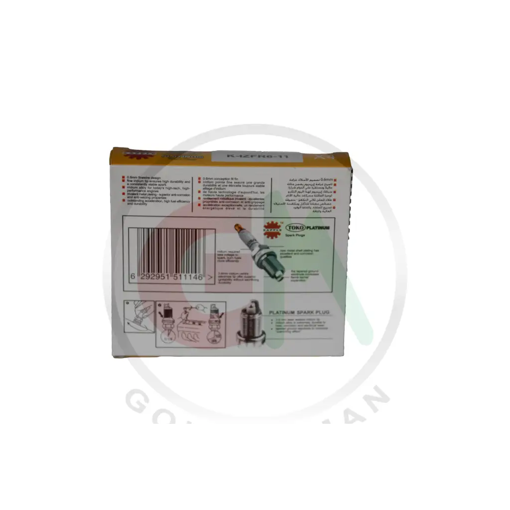 Zapple Toko Platinum Spark Plugs - K-IZFR6-11 - Platinum