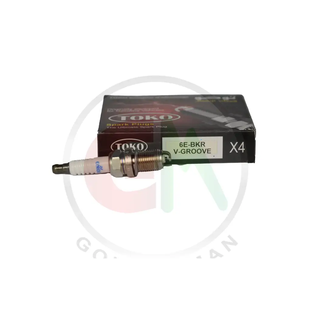 Zapple Toko Spark Plugs - 6E-BKRV-GROOVE - Spark Plugs