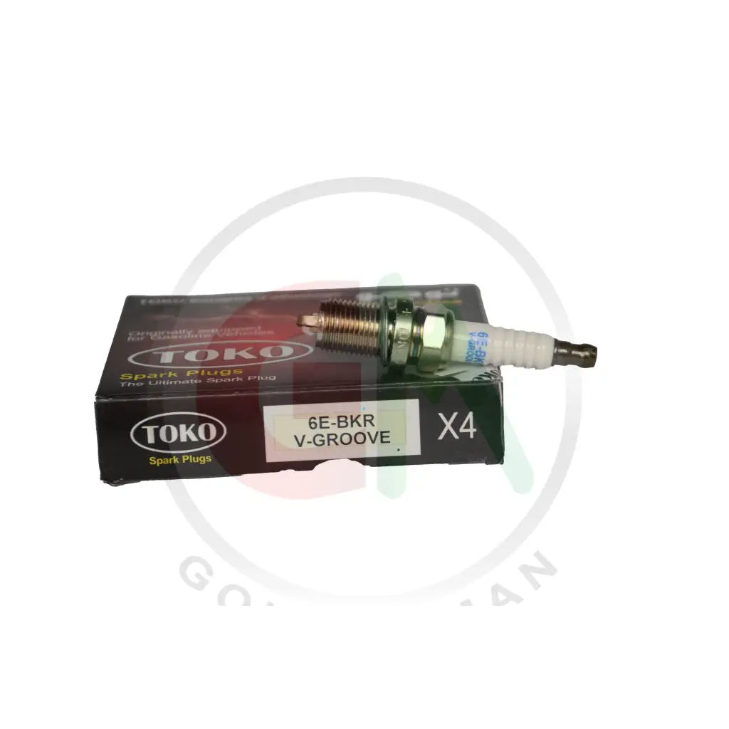 Zapple Toko Spark Plugs - 6E-BKRV-GROOVE - Spark Plugs