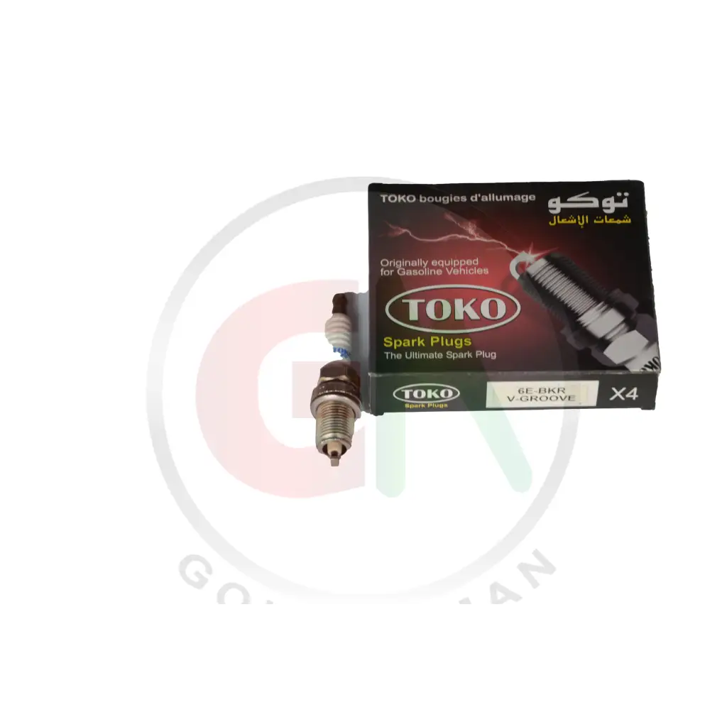 Zapple Toko Spark Plugs - 6E-BKRV-GROOVE - Spark Plugs