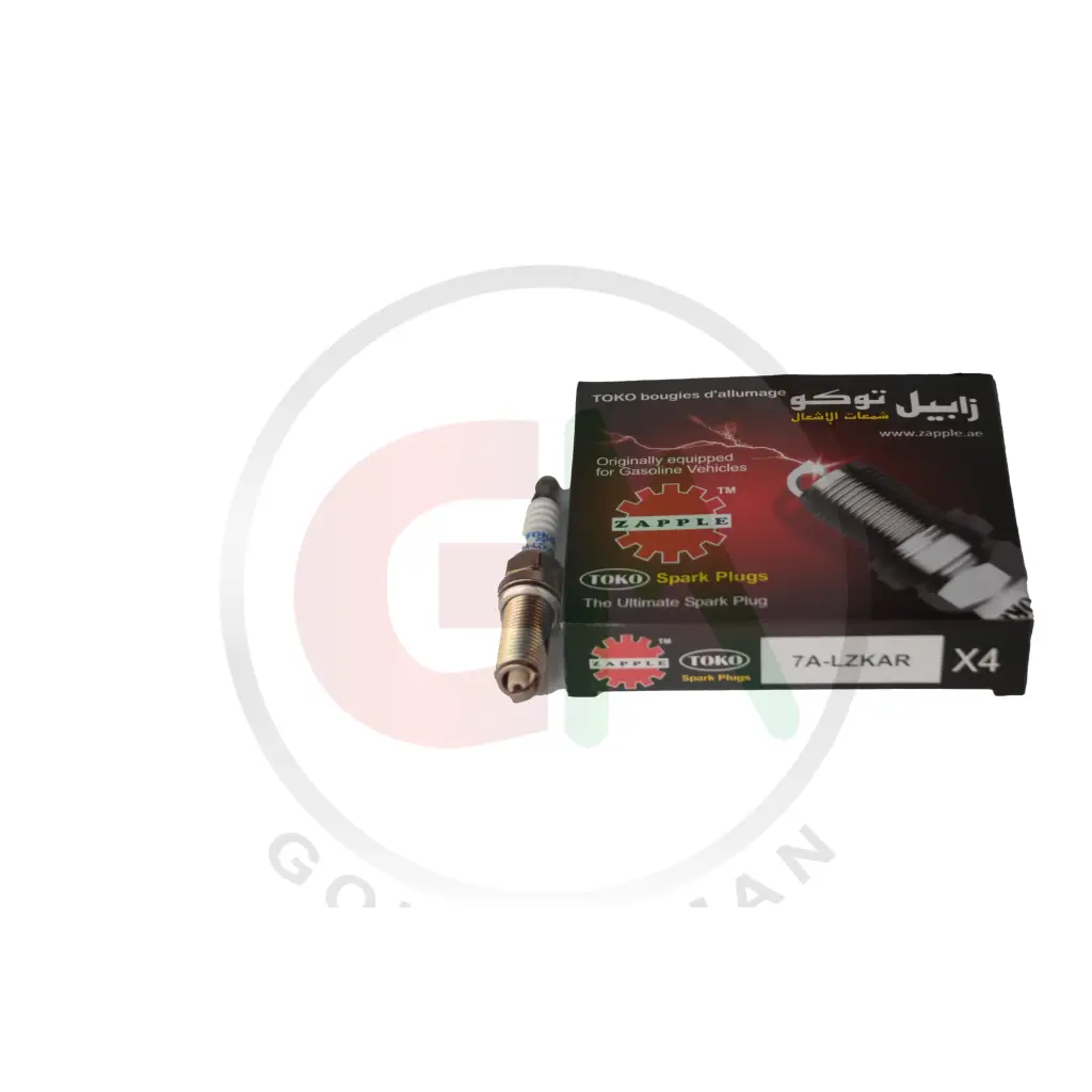 Zapple Toko Spark Plugs - 7A-LZKAR - Spark Plugs